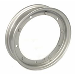 Cerchio in acciaio 2.25-10 scomponibile verniciato grigio Vespa 160 GS, 180 SS