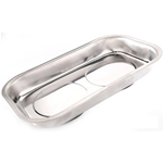 Magnetic Parts Dish BUZZETTI, square, 240x140mm, stainless steel, with slip proof rubber base