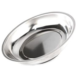 Magnetic Parts Dish BUZZETTI, round, Ø=150mm, stainless steel, with slip proof rubber base