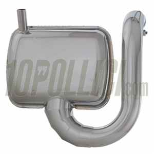 Marmitta SIP ROAD 2.0 Vespa PX125-150, TS - cromata