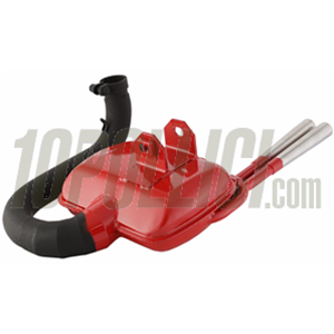 Marmitta SIP ROAD 2.0 "Sport Style" Vespa PX125-150, TS - Rossa