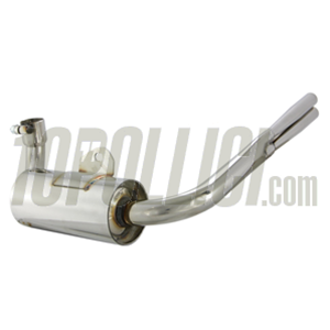 Racing exhaust SIP "Vintage" Vespa VNA, VBA, Sprint, GL, PX, PE - stainless steel