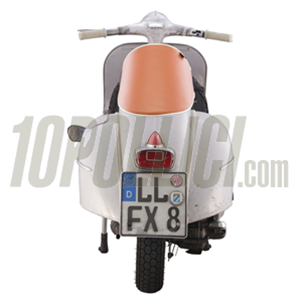 Sport Seat SIP "Longtail" EVO II for Vespa GT, Super, TS, Sprint, also 160 GS, 180 SS, Rally with lower tank - BROWN