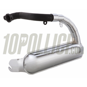 Racing exhaust SIP ROAD "Banana" Vespa 50, Special - chrome