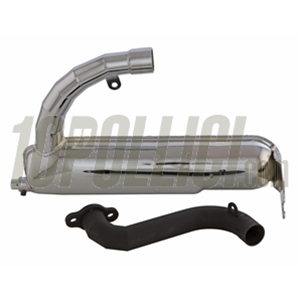 Racing exhaust SIP ROAD "Banana" Vespa 50, Special - chrome
