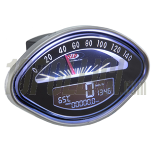 Speedometer rev counter SIP 2.0 for Vespa VBA, VBB, GL, GS, SS, Sprint, 14.000rpm, face: black