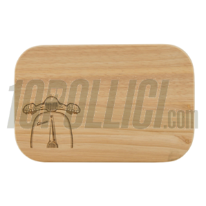 Chopping Board SIP with Vespa motiv, wood, 230x150 mm, h 10 mm