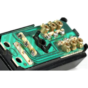 Indicator switch Vespa PK 50 S, XL 125 S, ETS also for Vespa PX, PE, '98, MY, `11, w/o E-start, black, w/o wire, with 4 way flasher