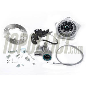 Freno a disco anteriore GRIMECA Classic NT  per Vespa PK50, 125, XL, XL2, PX125-150-200E, `98, MY, `11, T5, con perno Ø 20mm