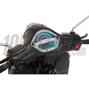 Speedometer rev counter SIP for Vespa 125-300cc GTS, GTS Super, GTS Super Sport, i.e. <'14, 160Km/h-mph, 16.000rpm, face silver, white numbers