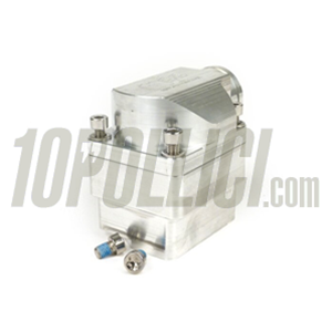 Intake manifold reed valve MRP "SHORTY" billet Øi 30mm, Øe 34mm, for Vespa GT, GL, Sprint, TS, VBA, Super, Rally, PX, PE, T5, Cosa 