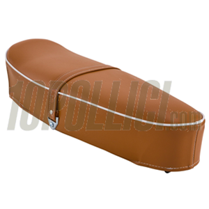 Seat SIP "Classic" for Vespa 50, Special, 90, 125 ET3 Primavera - LIGHT BROWN