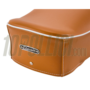 Sella SIP "Classic" per Vespa 125 VNA, VNB, GT, GTR, Super, TS, 150 VBA, VBB, GL, Sprint, Super - MARRONE CHIARO