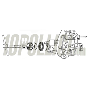 Castle Nut Tool SIP for castle nut bearing drive shaft for Vespa 160 GS, 180 SS, Ø 51,0 mm, 2x9 pins, 3mm/5mm