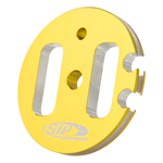 Gear pulley SIP Vespa 125 VNB3-6, 150 VB1, VBA, VBB, VGLA-B, T3-T4, GS VS2-5, 160 GS, Ø 44 mm, aluminium, CNC machined, gold anodized