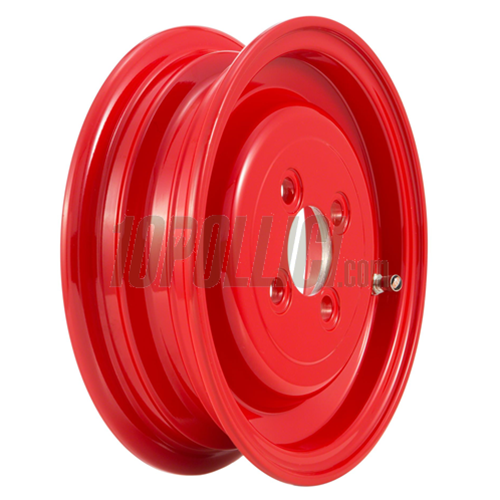 Alloy wheel rim SIP red 2.15-8" tubeless Vespa 98, 125 V1-15, V30-33, VU, VM, VN, VNA, Hoffmann, VNB, ACMA, 50 VL, VB, VBA, VBB