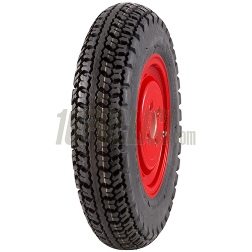 Pneumatico SIP CLASSIC 3.50-8", 53P TL, rinforzato, >150km/h su cerchio in lega tubeless SIP 2.15-8" Vespa 98, 125 V1-15, V30-33, VU, VM, VN, VNA, Hoffmann, VNB, ACMA, 50 VL, VB, VBA, VBB - rosso