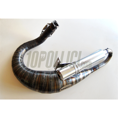Racing exhaust VMC 52 Girata Vespa 50, 90, 125 ET3 Primavera, PK - for 180° cylinders