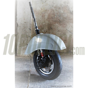 Fibreglass front mudguard for Vespa Sprint, GT, Rally with Vespa PK front fork PLC Corse