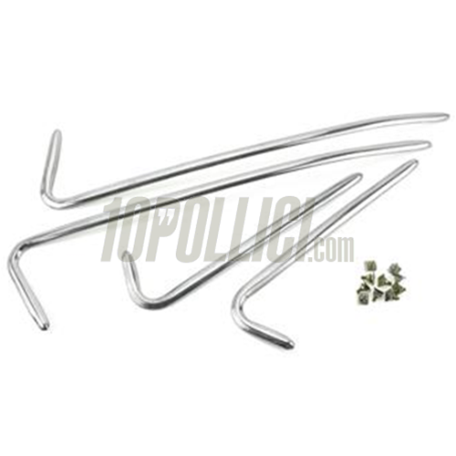 Decorative trims sidepanel and mudguard Vespa GL, aluminium, 4 pcs