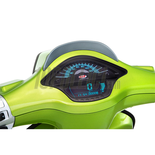 Speedometer Rev Counter SIP for Vespa Primavera, Sprint 50-150ccm 2T/4T AC - 140 (km/h/mph) / 14.000, faceplate black