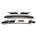 Sticker set Vespa 125 ET3 - ELECTRONIC - black