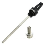 Screw and bolt kit ZELIONI oil dip stick/oil drain screw gearbox, for Vespa ET2, ET4, LX, LXV, S, GTS, GTS Super, GTV, GT 60, GT, GT L, 50-300ccm 2T/4T, alluminium CNC, black anodized
