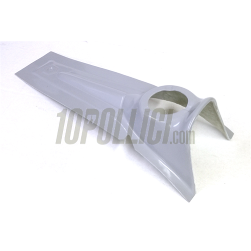 Horncover TOMAS COMPOSITI Vespa 50, 90, 125 ET3 Primavera, hexagonal emblem, fiberglass
