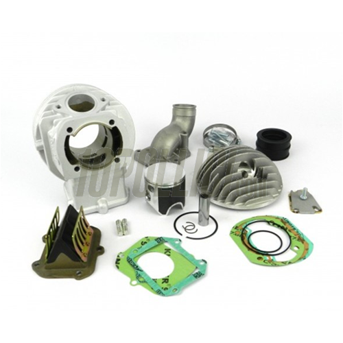 Kit cilindro PARMAKIT W-FORCE ECV d58, biella 105, corsa 51, testa candela laterale, Vespa Smallframe