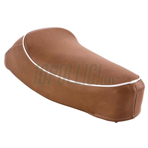 Sella SIP "Classic" per Vespa 50, Special - MARRONE RETRO' RAL 8024 con bordino bianco