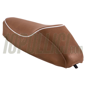Sella SIP "Classic" per Vespa 50, Special - MARRONE RETRO' RAL 8024 con bordino bianco