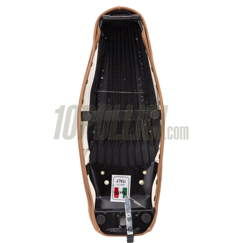 Sella SIP "Classic" per Vespa 50, Special - MARRONE RETRO' RAL 8024 con bordino bianco