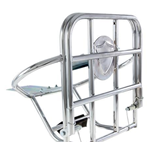 Portapacchi posteriore CUPPINI Vespa Sprint, GT, GL, Rally, TS, Super, 160GS, 180SS, con supporto ruota di scorta - cromato