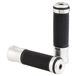 Grips SIP Vespa PX, Arcobaleno, T5, '98, MY, aluminium, silver anodized, Ø 24 mm, l 125 mm