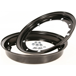Cerchio in acciaio SIP 2.10-10 scomponibile verniciato nero opaco Vespa 50 Special, 125 ET3 Primavera, Sprint, GT, GL, TS, Rally, PX, PK, T5