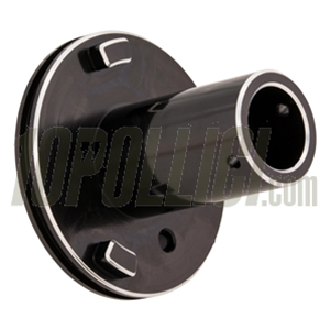 Throttle roll SIP Vespa 50, 90, 125, PV, GT, GTR, Super, GL, Sprint, Veloce, Super, Rally, Ø 47mm, short stroke, aluminium, CNC machined, black anodized