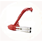 Racing exhaust SERIE PRO "Sport" Vespa 50, Special, red, chrome silencer, with 2 chromed end pipes