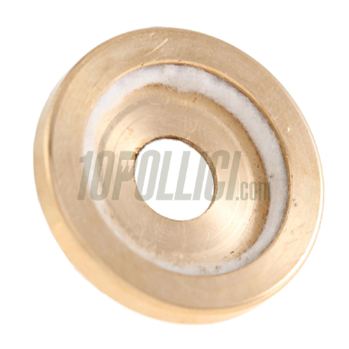 Sealing Ring bearing suspenion arm axle, SIP inner, 12 mm, for Vespa 125 M, VN, VNA, VNB, ACMA, 150 VL, VB, GS, VBA, VBB, T4, GL, brass, with integrated grease felt