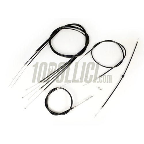 Cable Kit BGM PRO, PE inliner, for Vespa PX 125, 150, 200, PE 200, black