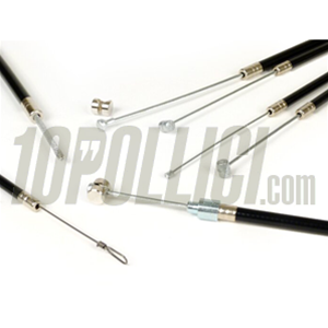 Cable Kit BGM PRO, PE inliner, for Vespa PX 125, 150, 200, PE 200, black
