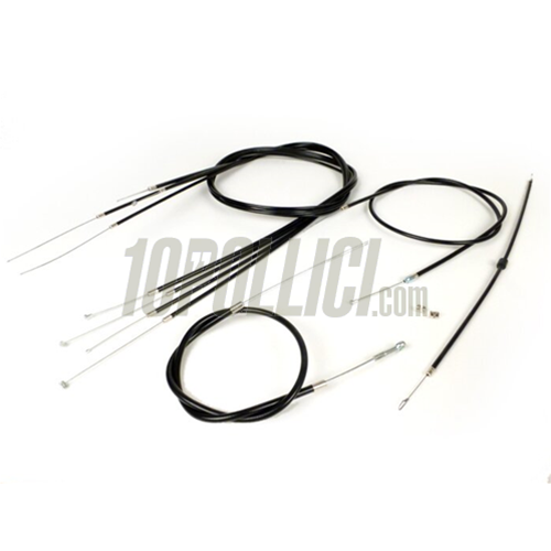 Cable Kit BGM PRO, PE inliner, for Vespa PX 125, 150, 200, PE 200, black