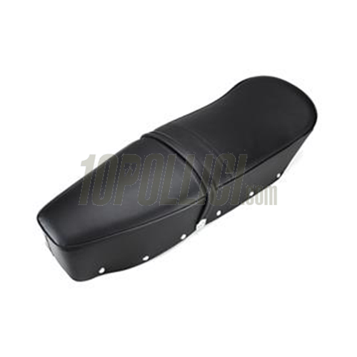 Seat Lambretta 125 LI 3°, LI S, 150 LI 3°, LI S, SX, 175 TV3°, 200 SX, black, with belt