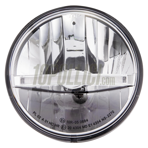 Fanale anteriore SIP PERFORMANCE LED per Vespa PX, PE, Lusso, `98, MY, `11, LML Star 125-200 2T, 4T, Ø 143 mm, 12V DC, con marchio di omologazione E. Adatta anche a Vespa Sprint Veloce, GTR, TS, Rally 180-200.