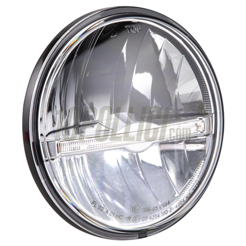 Fanale anteriore SIP PERFORMANCE LED per Vespa PX, PE, Lusso, `98, MY, `11, LML Star 125-200 2T, 4T, Ø 143 mm, 12V DC, con marchio di omologazione E. Adatta anche a Vespa Sprint Veloce, GTR, TS, Rally 180-200.