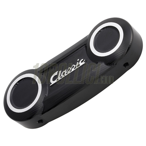 Hub cover SIP CLASSIC Vespa PK 50-125, S, XL, XL2, Automatica, PX, PE, Lusso, `98, MY, T5, Cosa, adatto anche per LML Star 125-200 2T, 4T, Star 125, Lite 4T, Automatica, CVT, aluminium CNC, black anodised
