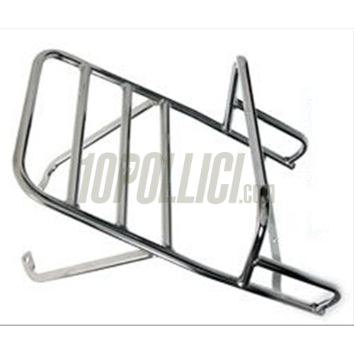 Portapacchi posteriore CLASSIC Vespa VNB, GT, GTR, Super, TS, VBB, GL, Sprint, 160 GS 2°, 180 SS, Rally - cromato