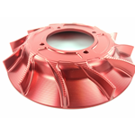 CNC aluminium fan VMC 12 flaps for VMC ignitions - red