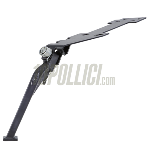 Side stand SIP 76° Vespa PK 50-125 S, XL, XL2, PX, PE,´98, MY, T5, l 205 mm, l 205 mm, aluminium, with 2 springs, automatic return - BLACK