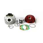 Cylinderkit PARMAKIT SP 09 EVO 135cc, d58, conrod 97, stroke 51, side spark plug head, divided outlet, Vespa Smallframe