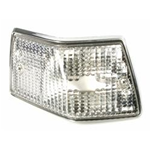 Blinker, rear left, Vespa PX, MY - white, chrome